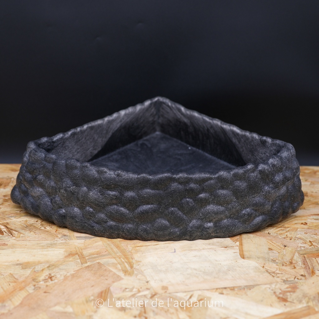 REPTO DECO CORNER DISH GRIS L 25 x 23 x 8