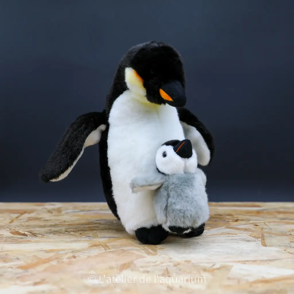 PELUCHE MANCHOT ET SON PETIT