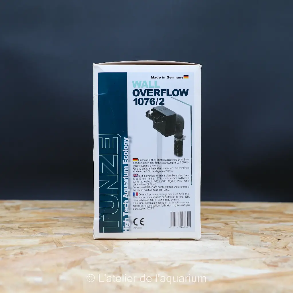 TUNZE WALL OVERFLOW 1076/2