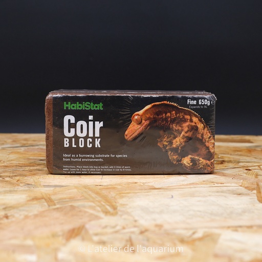 [R4100055] HABISTAT COIR BLOCK 650 GR
