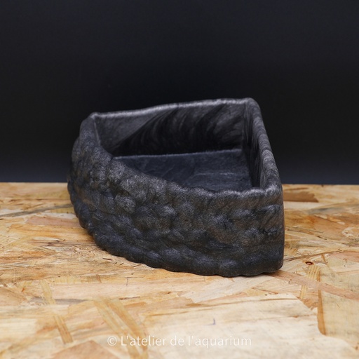[R3100130] REPTO DECO CORNER DISH GREY XL 36 x 35 x 9