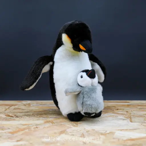 PELUCHE MANCHOT ET SON PETIT